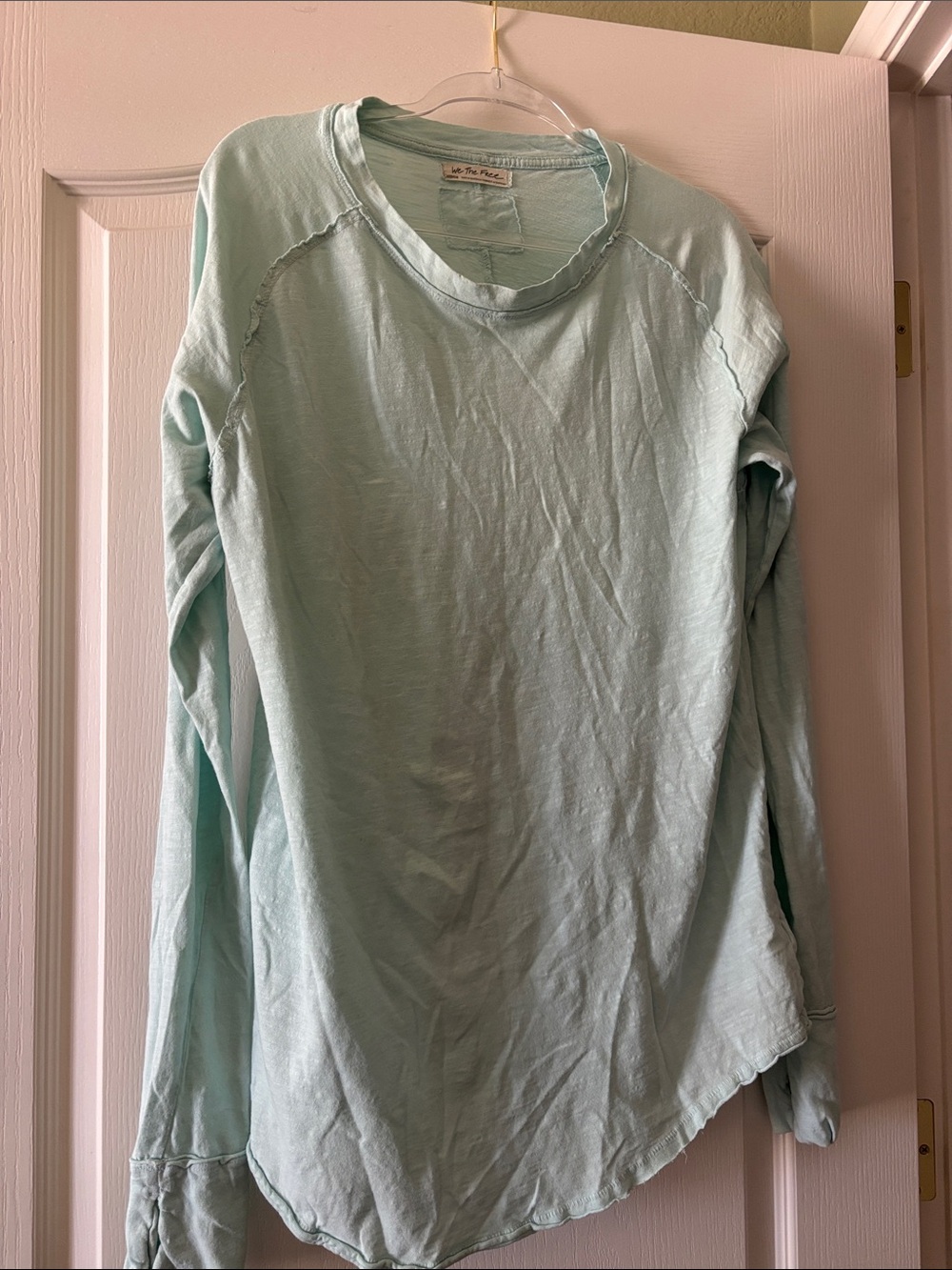 We The Free Mint Long Sleeve Tee-in great condition!